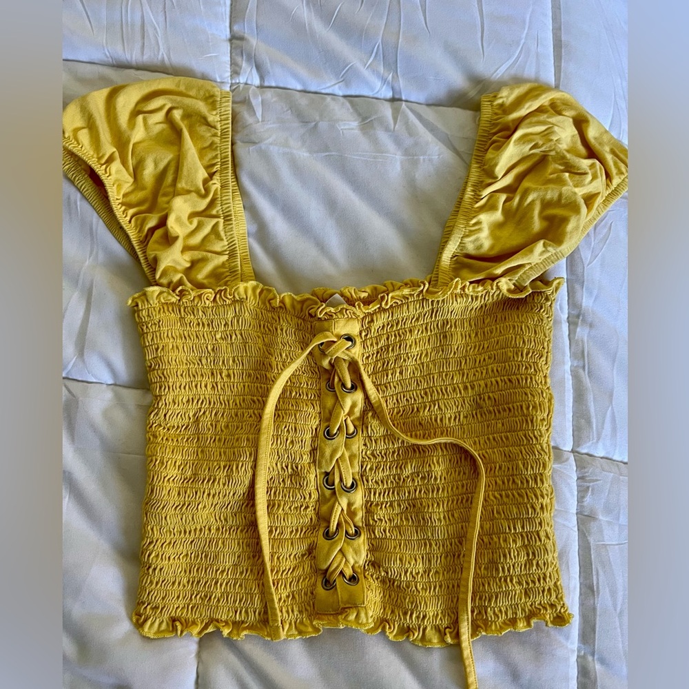 Yellow pac sun top